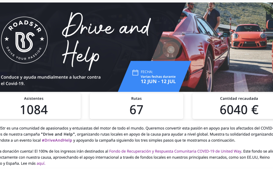 BG Products se suma a la iniciativa solidaria “Drive and Help” de RoadStr frente al COVID-19